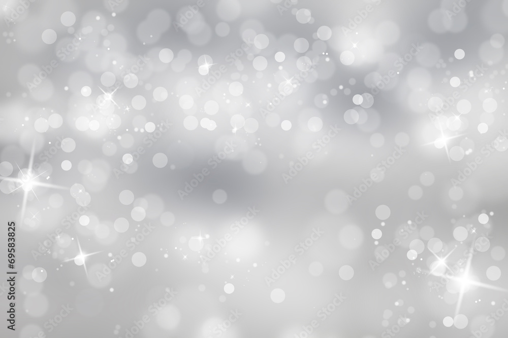 Naklejka premium Winter light background with sparkle