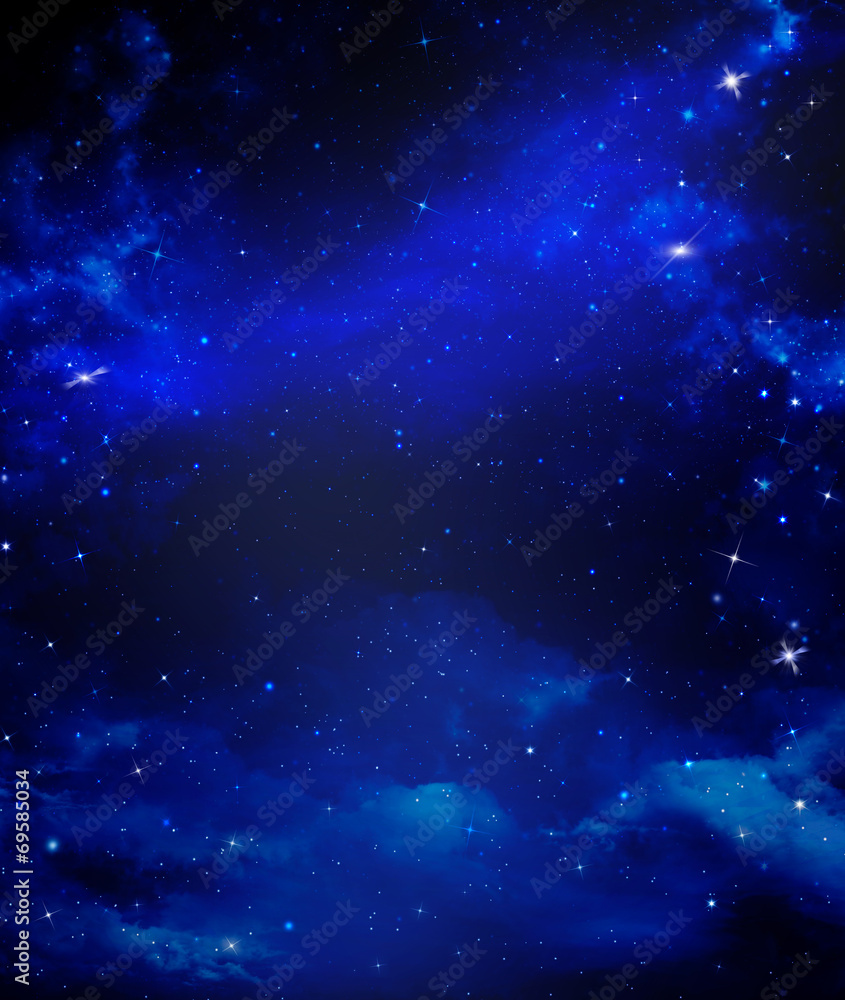 abstract blue background starry sky