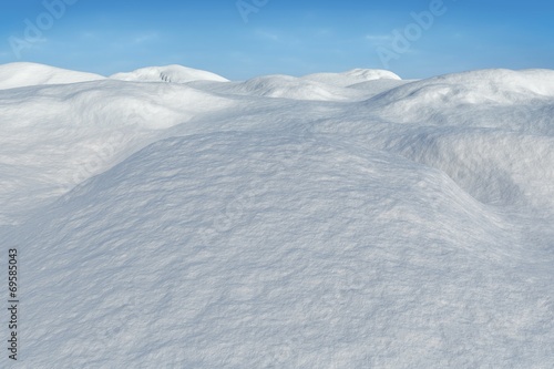 Digitally generated snowy land scape © WavebreakMediaMicro