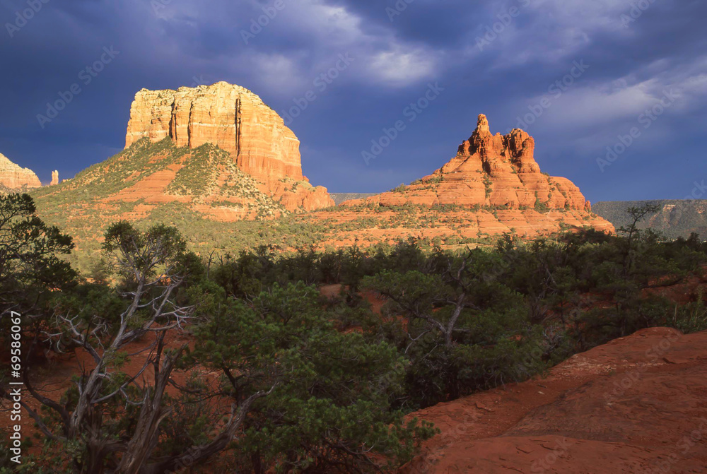 Courthouse Butte and Bell Rock