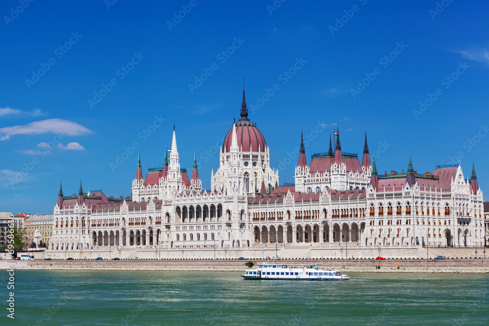 building of Hungarian parliament in Budapest, Hungary building of Hungarian parliament in Budapest, Hungary