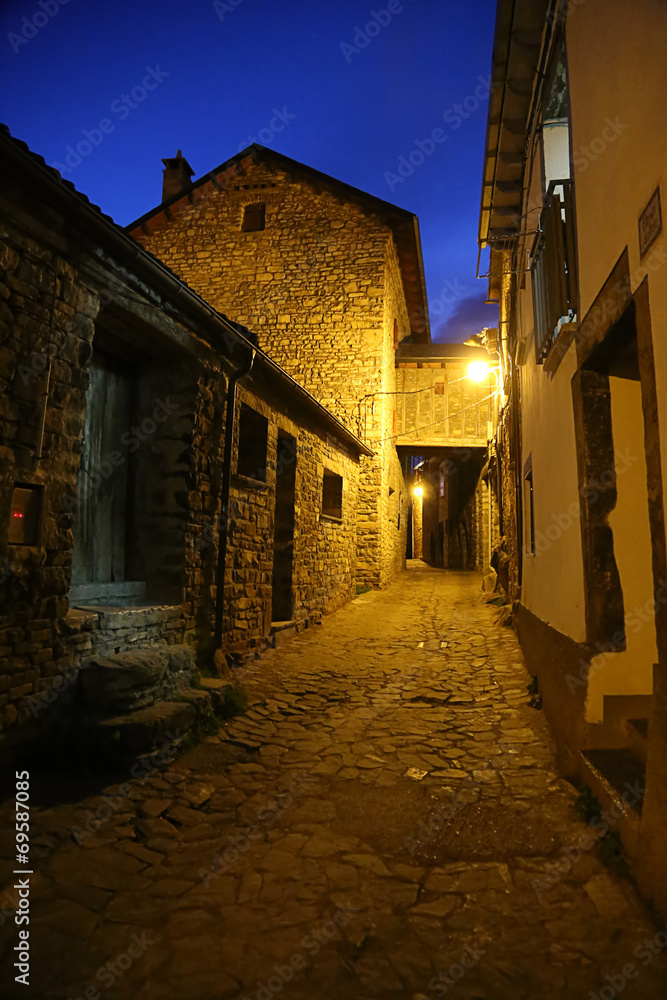 village in the Pyrenees Spain