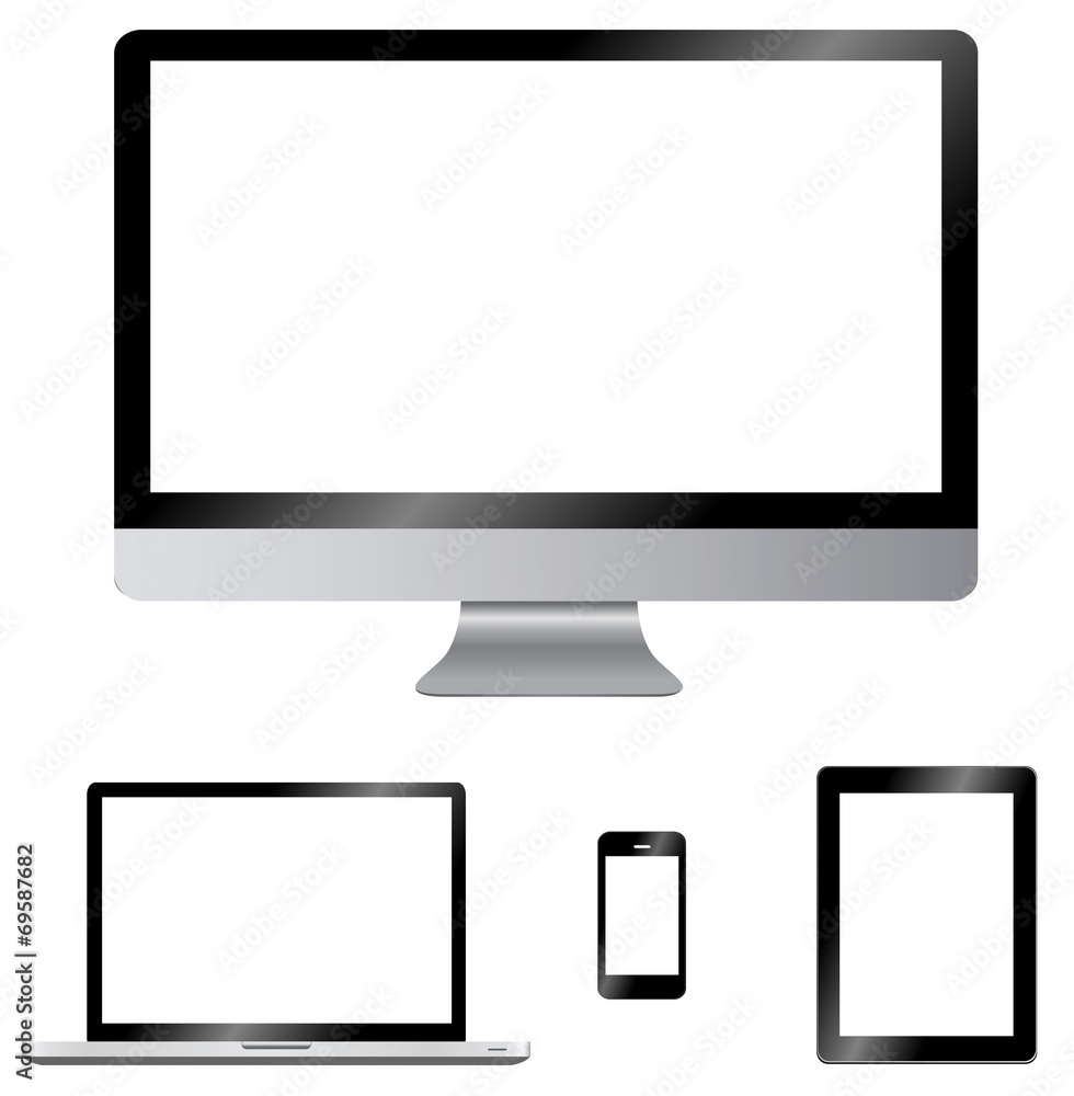 Modern digital computer screen collection Modern digital computer screen collection