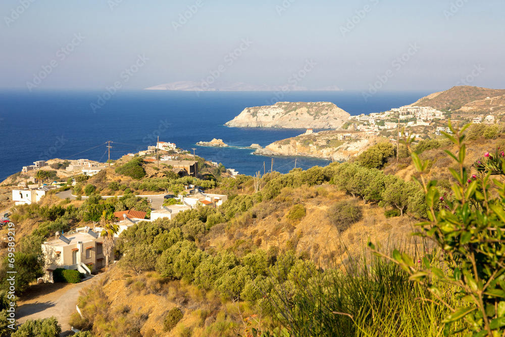 Schöner Ausblick auf Meer in Kreta