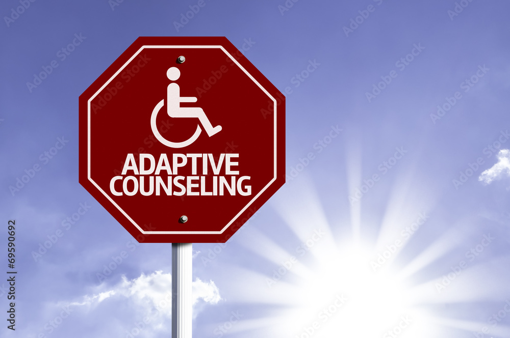 Adaptive Counseling with Disabled Icon sign Adaptive Counseling with Disabled Icon sign