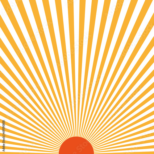 Sunburst pattern. Vector illustration. Rays of light sun