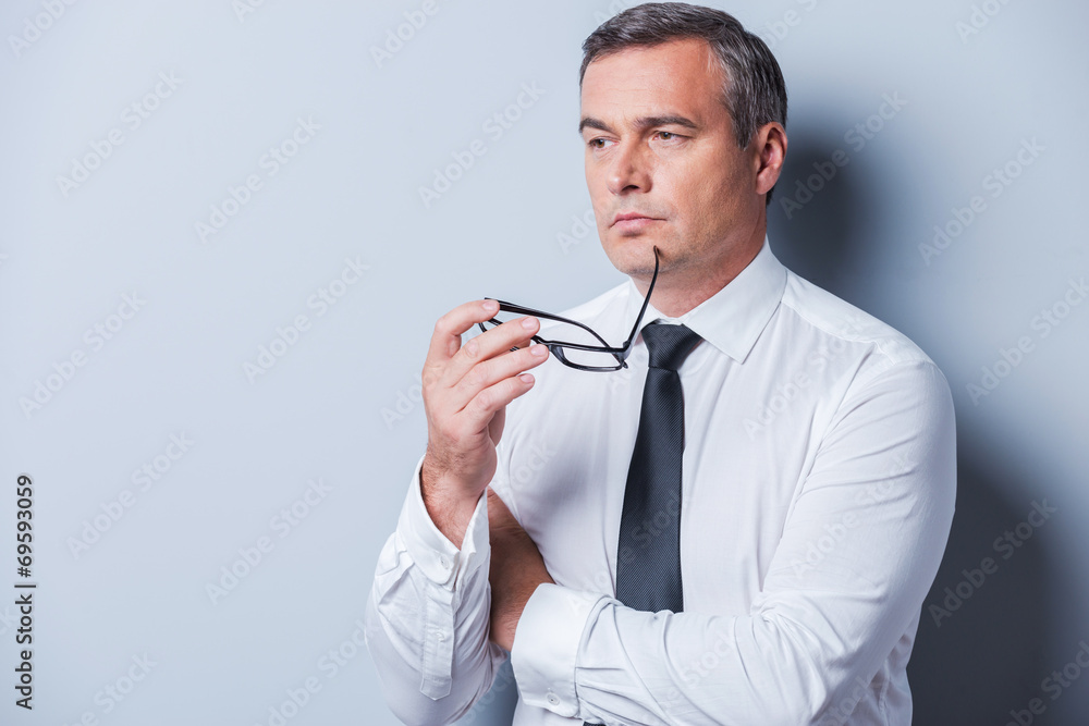 Lost in business thoughts. Lost in business thoughts.