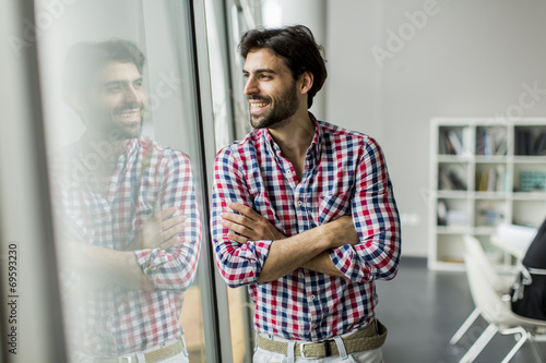 Young man in the office