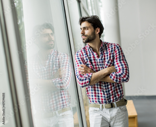 Young man in the office