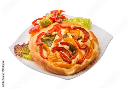 Pizza with bulgarian pepper
