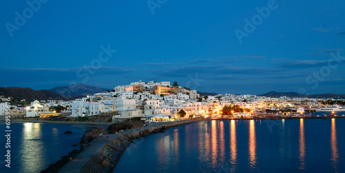 Le village de chora à Naxos photo