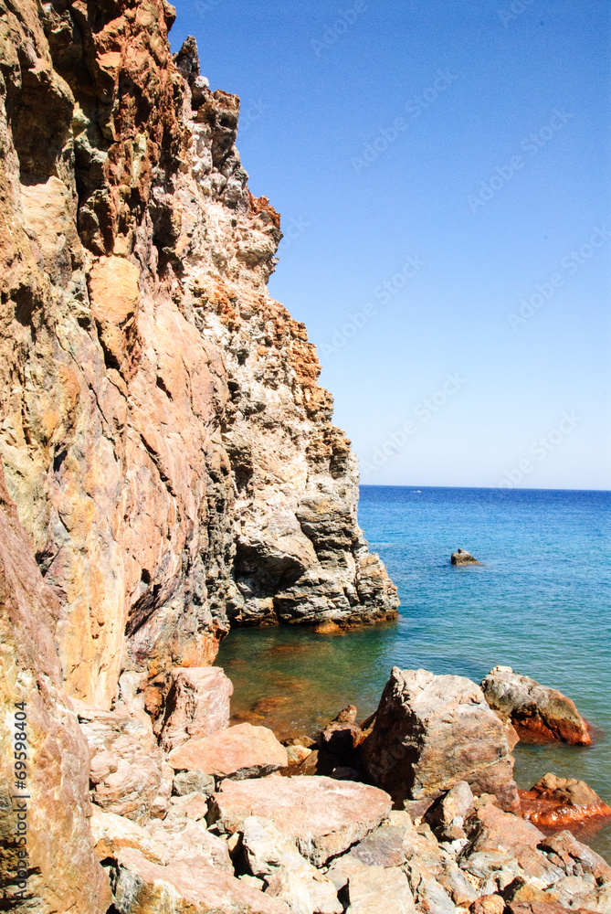 Milos, Old Sulphur Mines Beach - Thiorichia