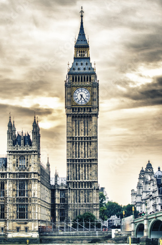 The clock tower, Big Ben.