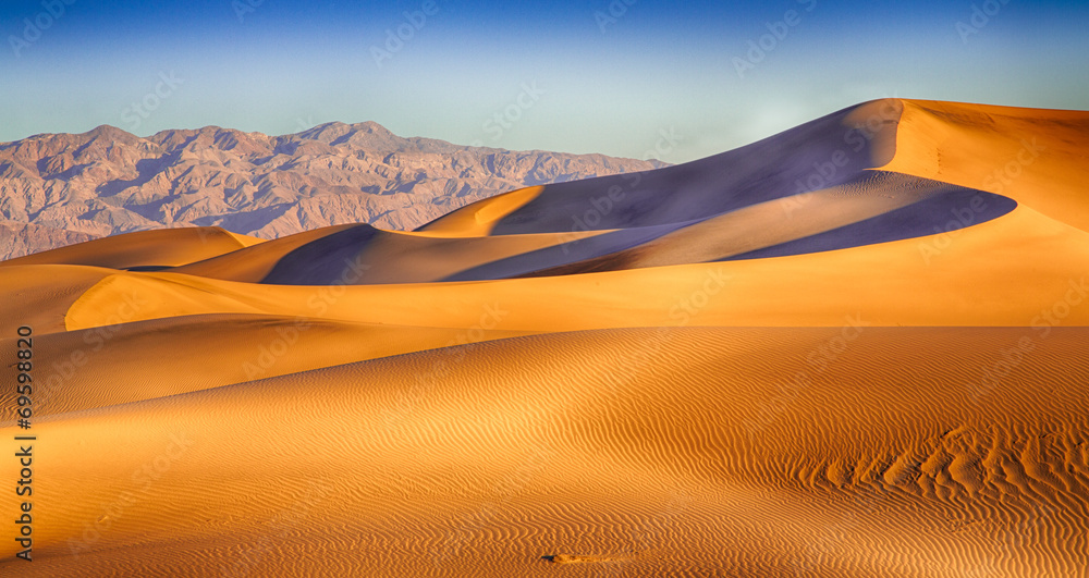 Death Valley Dunes - obrazy, fototapety, plakaty 