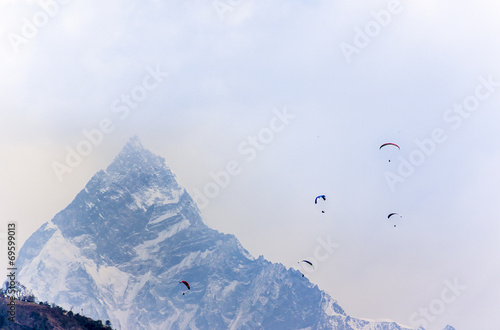 paragliding in Nepal