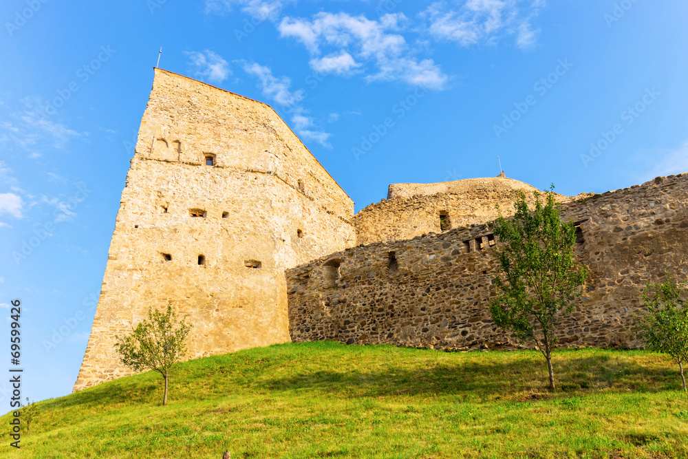 Rupea Castle near Brasov, medieval fortress Rupea Castle near Brasov, medieval fortress