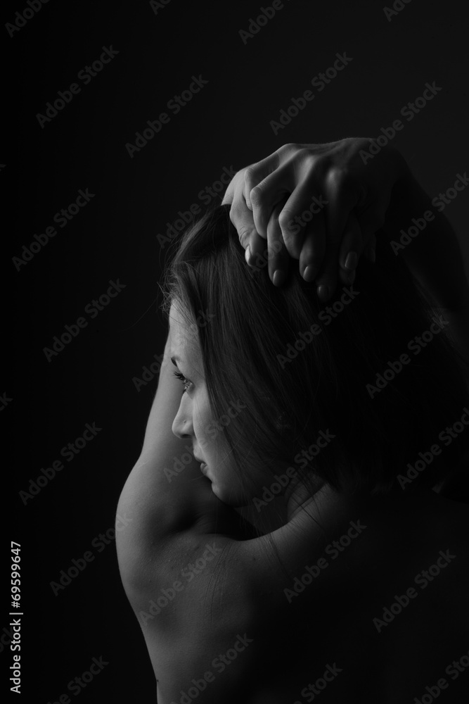Portrait of beautiful brunette posing Portrait of beautiful brunette posing