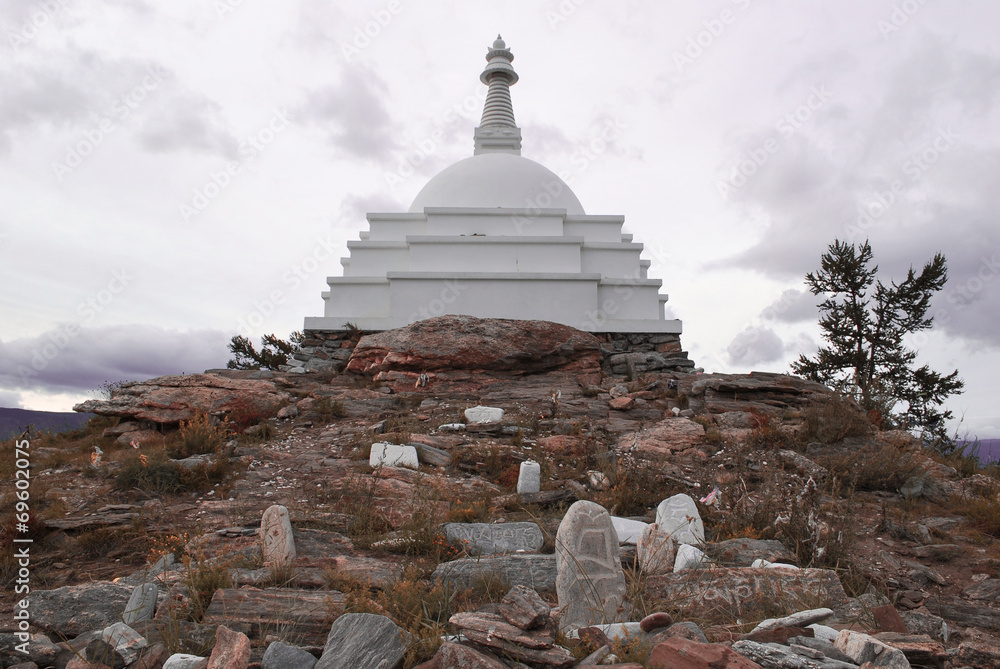 Stupa  Enlightenments on lake Baikal