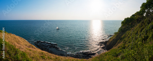 Sea views from cliffs