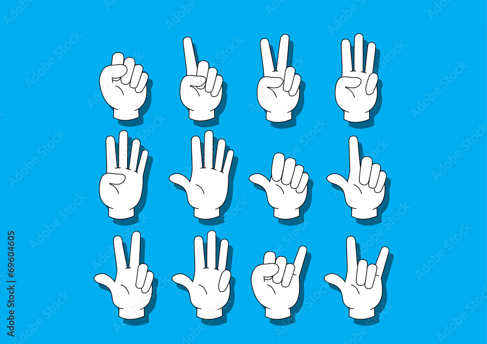 Obraz premium Hand notation