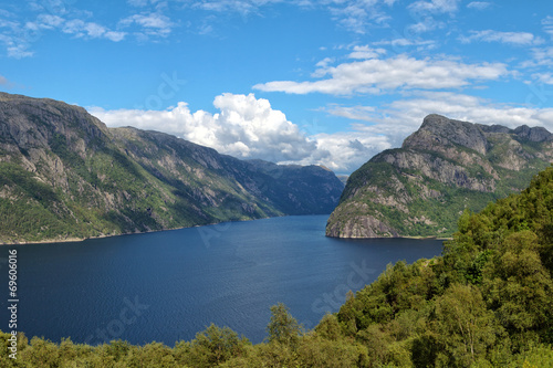 Scenic landscapes of the northern Norwegian fjords. © Nightman1965