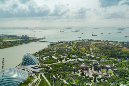 Fantastic Singapore view at Gardens by the Bay