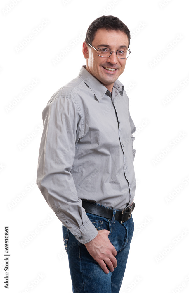 Fototapeta premium handsome confident businessman