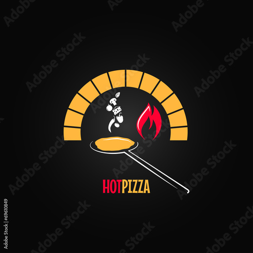 pizza oven design background