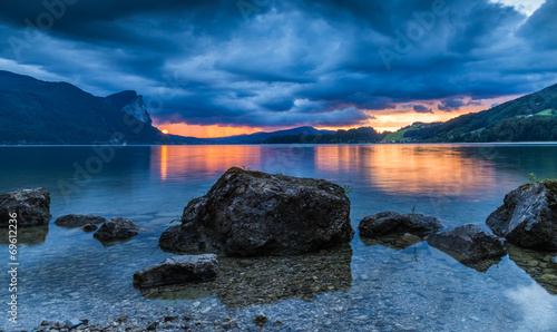 Lake Mondsee at Sunset