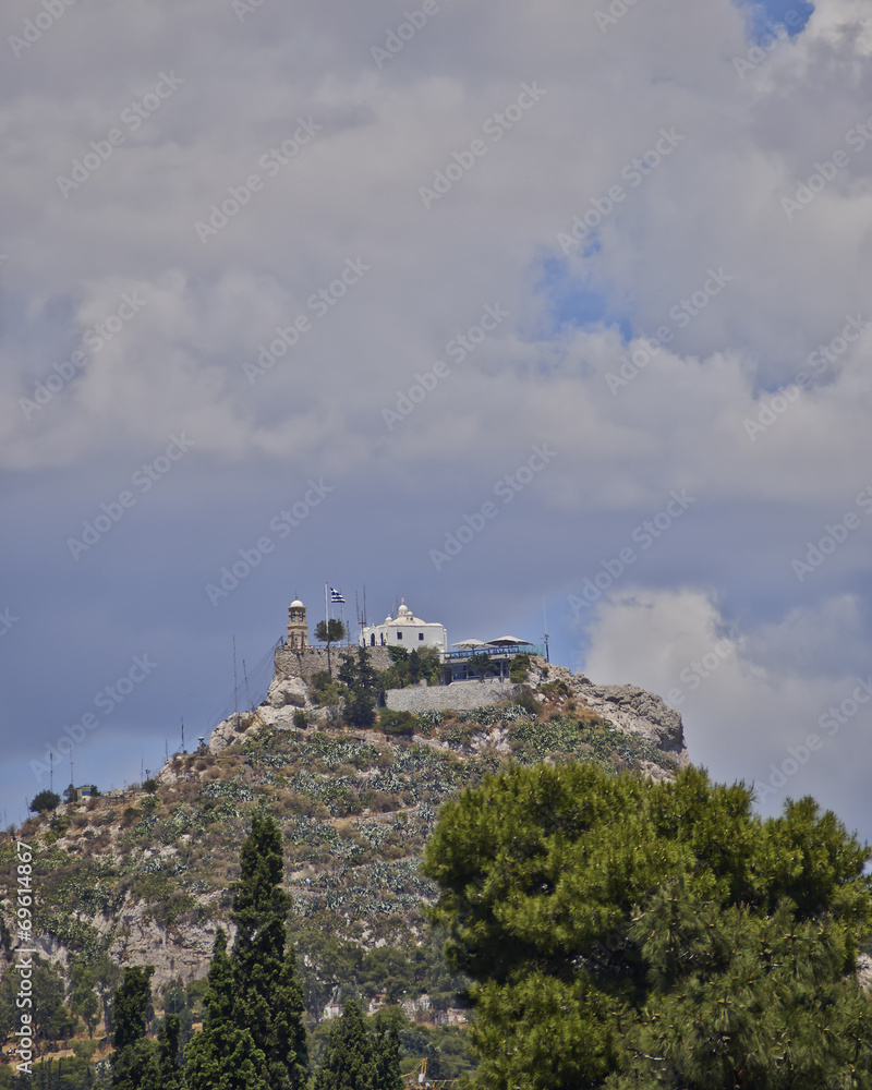 Athens, saint George church on Lycabetus hill