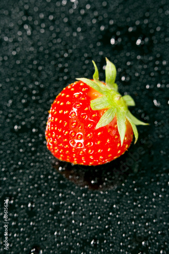 Frische Erdbeeren   close-up