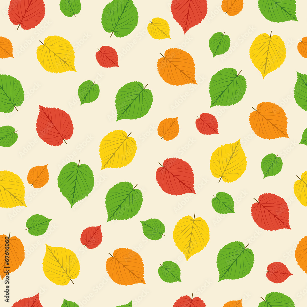 seamless pattern from bright autumn leaves seamless pattern from bright autumn leaves