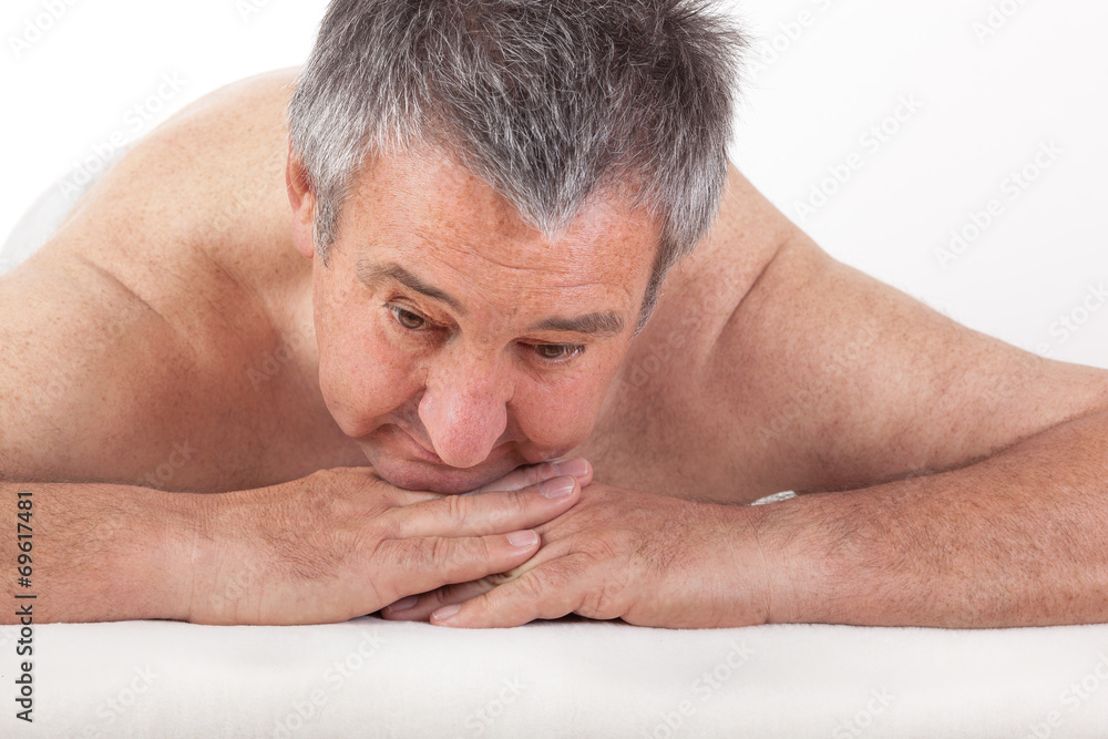 Obraz premium Senior man at the massage