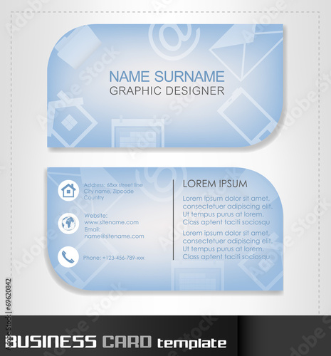 Business card template