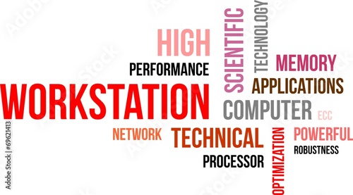 word cloud - workstation