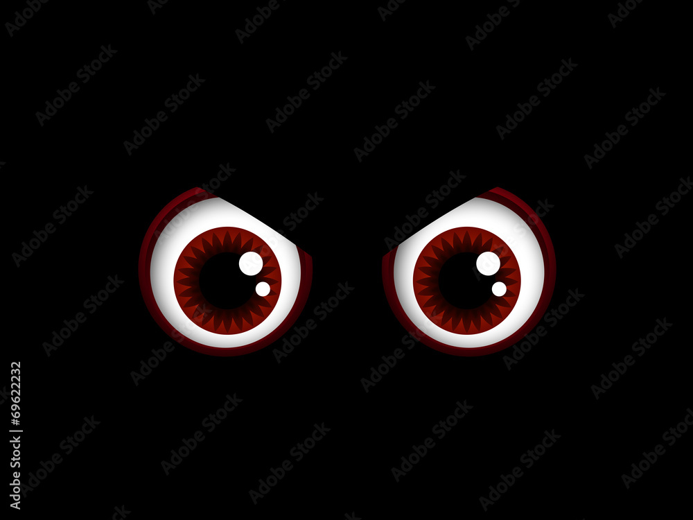 scary halloween red eyes isolated over black scary halloween red eyes isolated over black