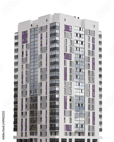 Modern building isolated