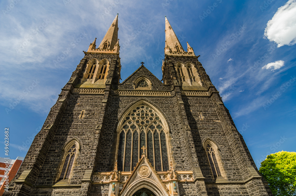 St. Patrick's Cathedral in Melbourne, Victoria, Australia. St. Patrick's Cathedral in Melbourne, Victoria, Australia.