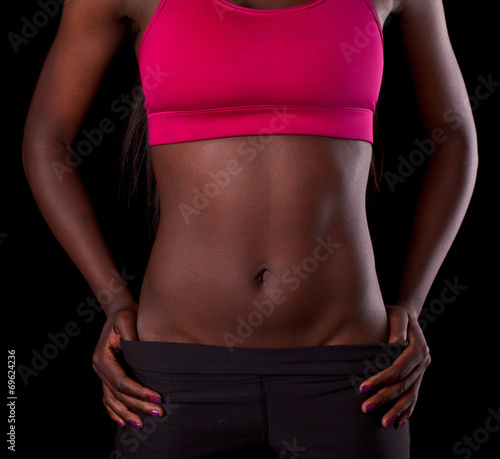 African female torso with exposed belly © -Marcus-