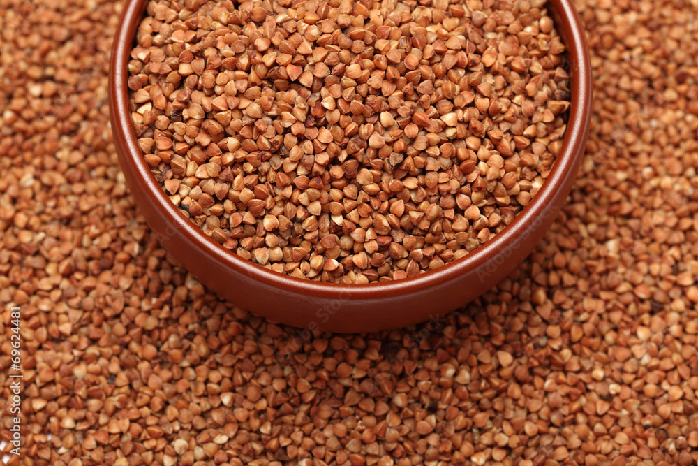 Buckwheat in bowl