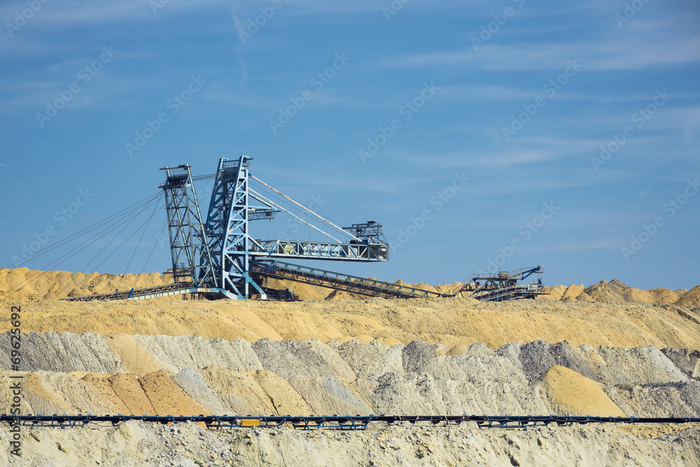 working coal mine