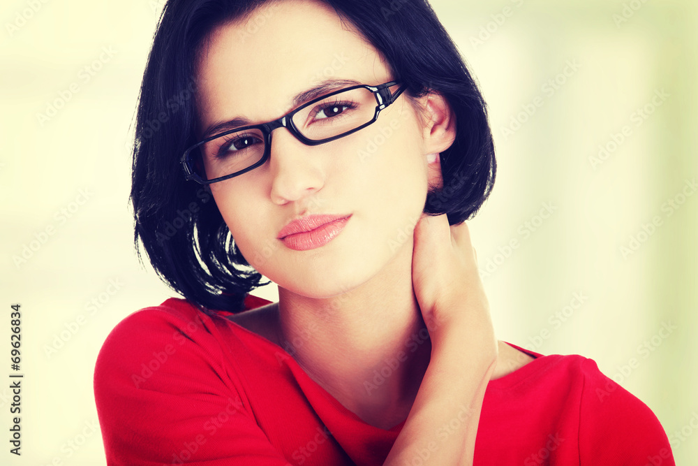 Fototapeta premium Neck pain concept