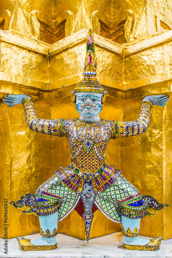 The demon guardian in the grand palace, Bangkok