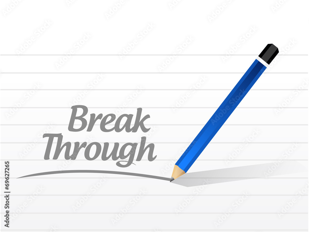 break through message illustration design break through message illustration design