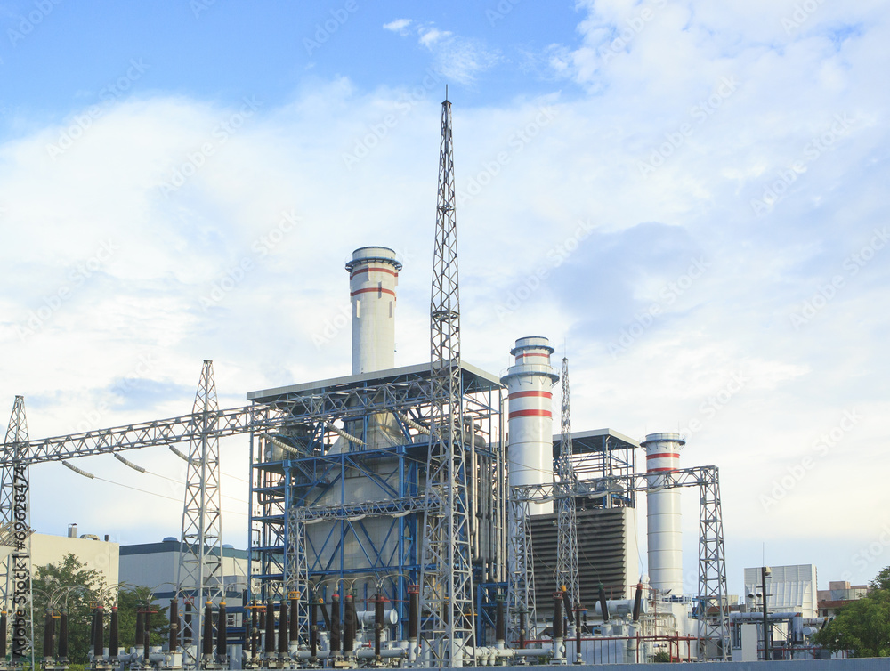Fototapeta premium electric power plant in zhuhai china