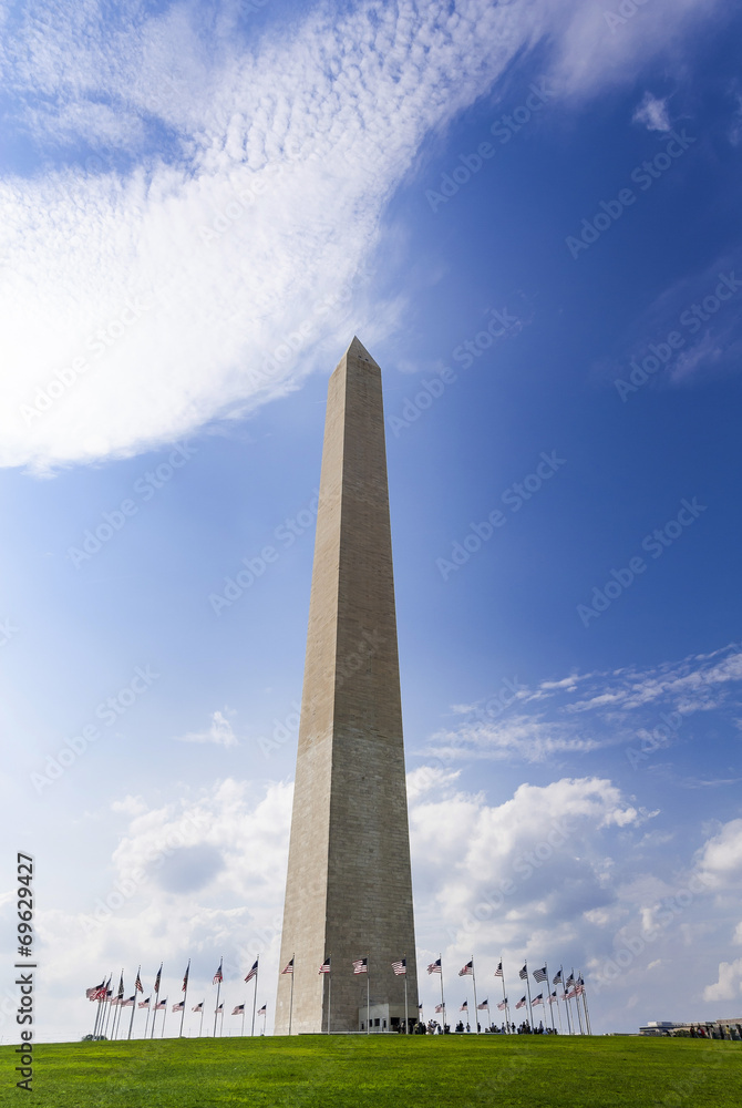 Washington Monument. Obelisk in Washington, USA