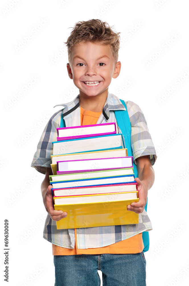 Boy with books Boy with books