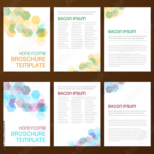 Abstract vector modern flyer broschure