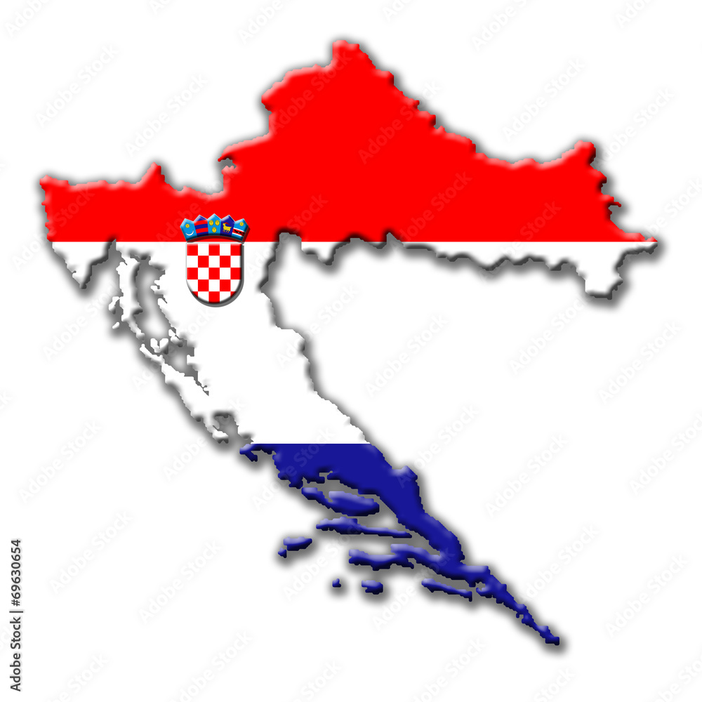 Naklejka premium Kroatien