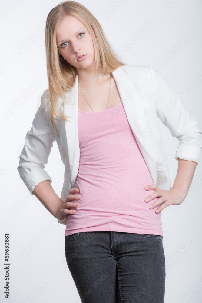 Mädchen im Fotostudio Mädchen im Fotostudio